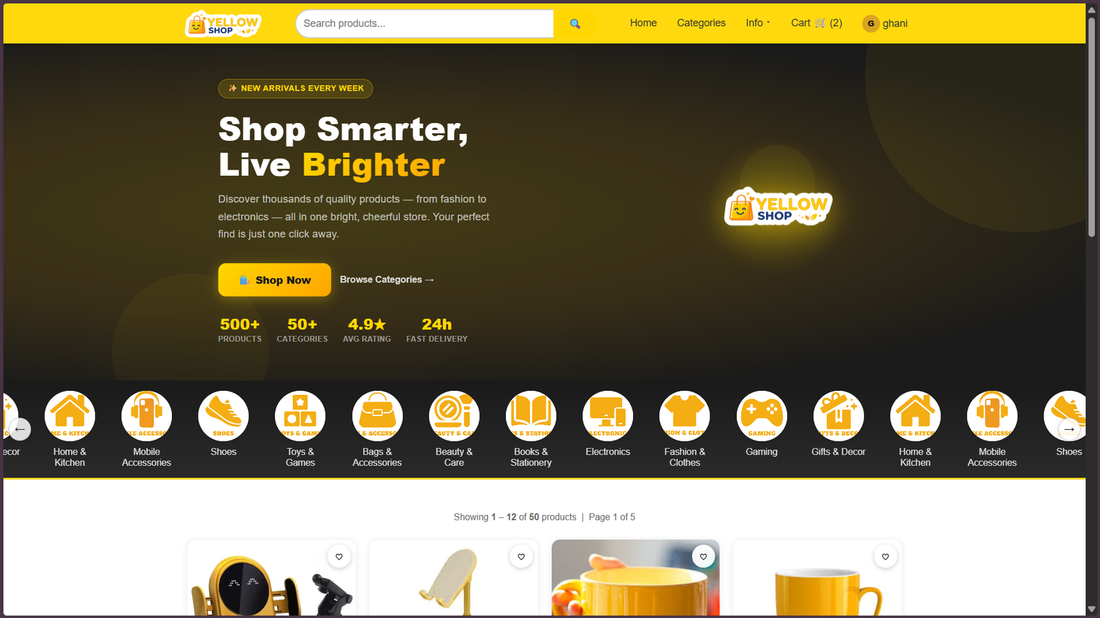 YELLOW SHOP